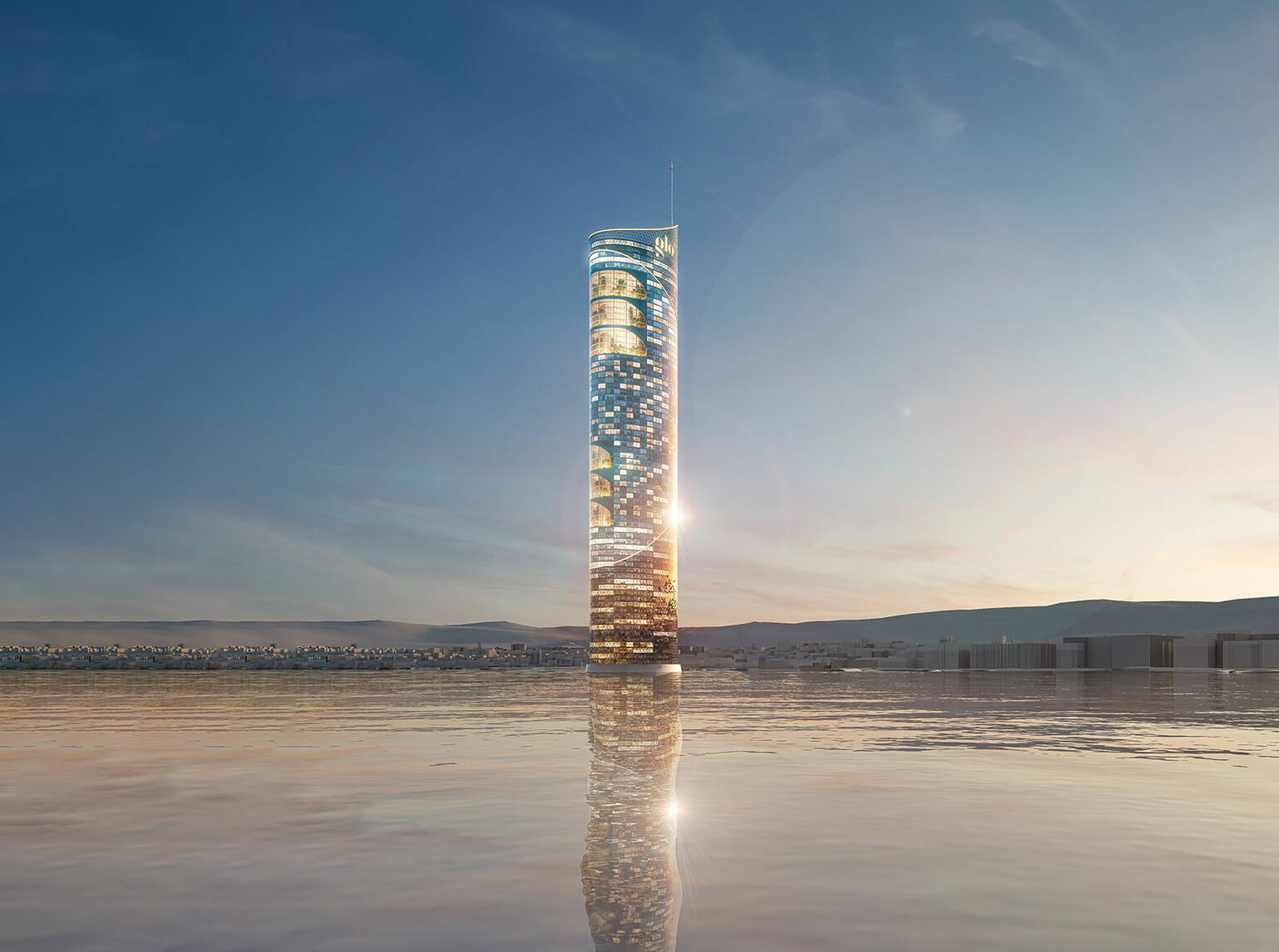 glotower im Zürichsee